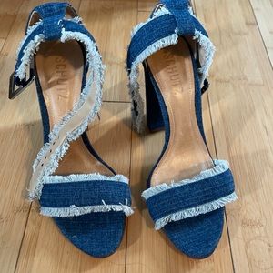 Schutz denim heels